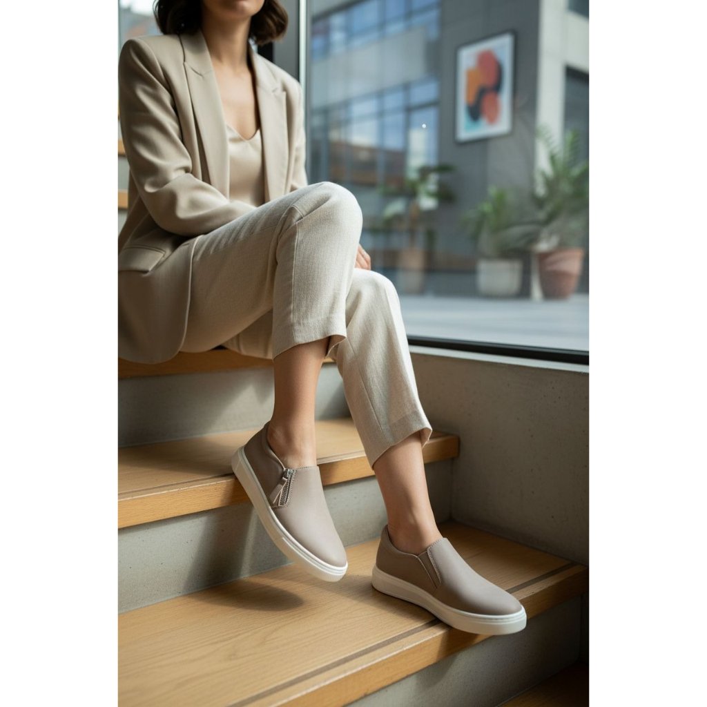Kensie 6 Sneaker Woman Soren Zip Side Slip-On Shoe Minimalist Athleisure Casual — image 8 of 8